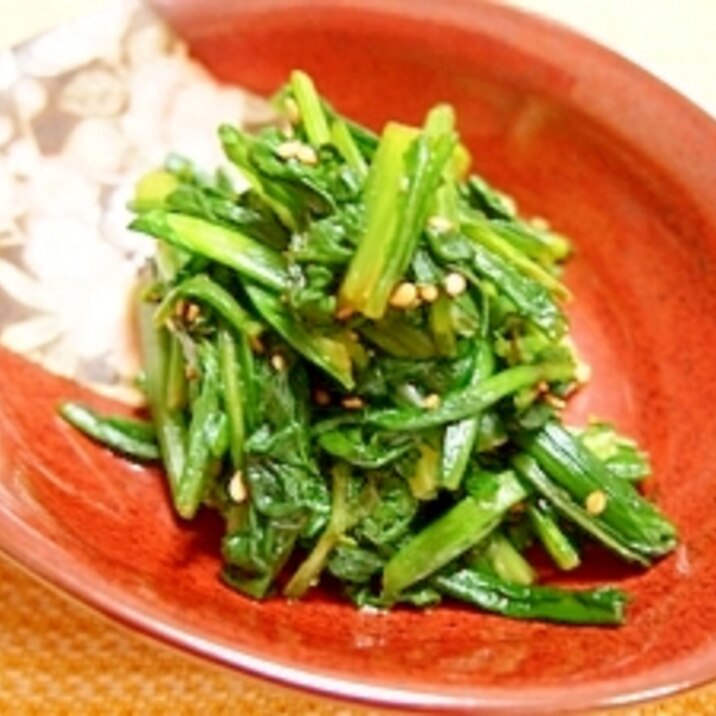 超簡単!春菊のわさび醤油和え☆